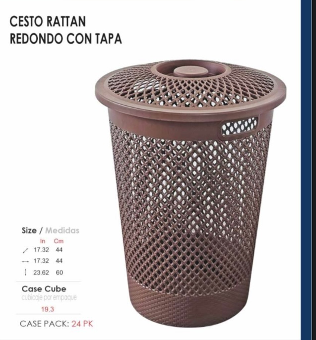 CESTO JUNIOR RATAN C/TAPA
