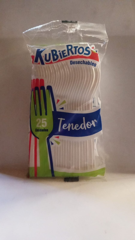 TENEDOR BLANCO KUBIERTOS 25'S