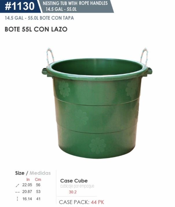 BOTE 55 LITROS C/LAZO
