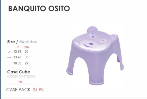 BANCO OSITO COLOR SURT