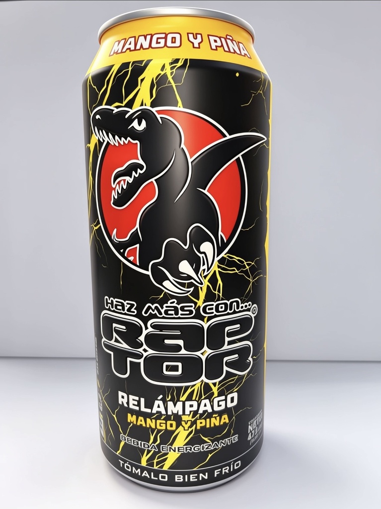 RAPTOR MANGO Y PIÑA LATA 16 OZ