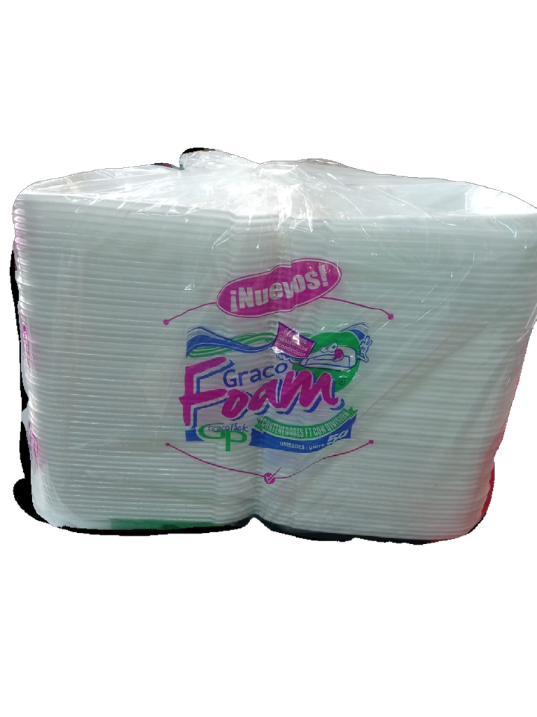 BANDEJA FOAM GP 7*7 C/DIVISION 50´S