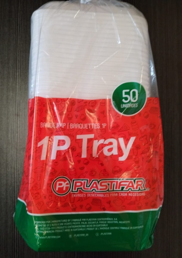 BANDEJA 1P   5/50´S PLASTIFAR 