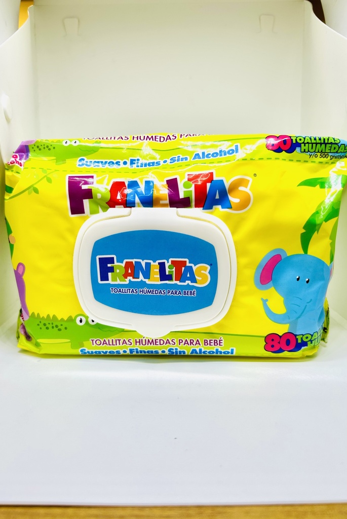 TOALLA HUMEDA FRANELITAS 80´S