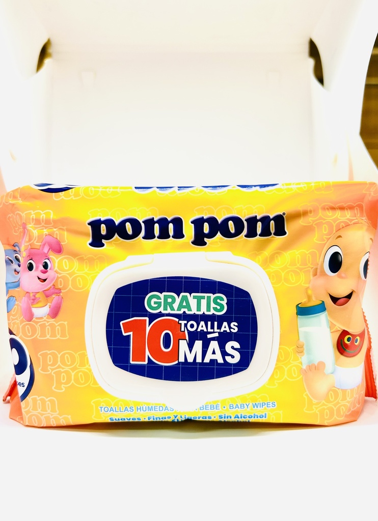 TOALLA HUMEDAS POM POM 80´s