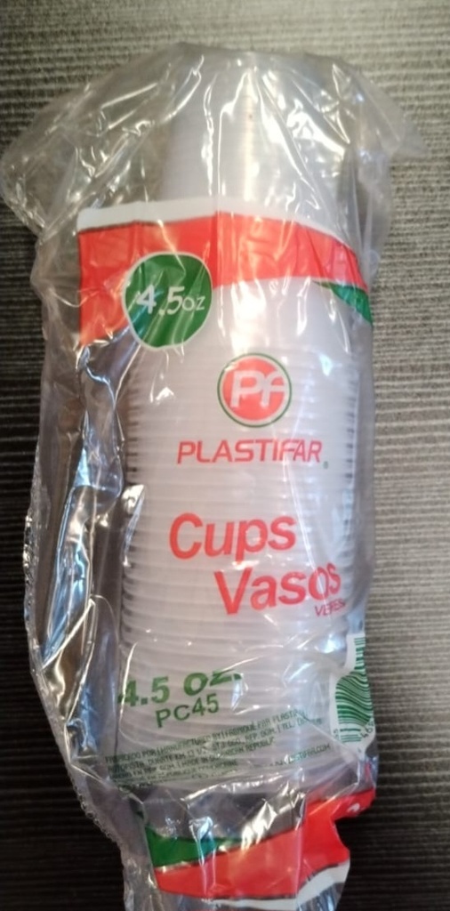 VASO PLASTIFAR 4,5 ONZ 25´S
