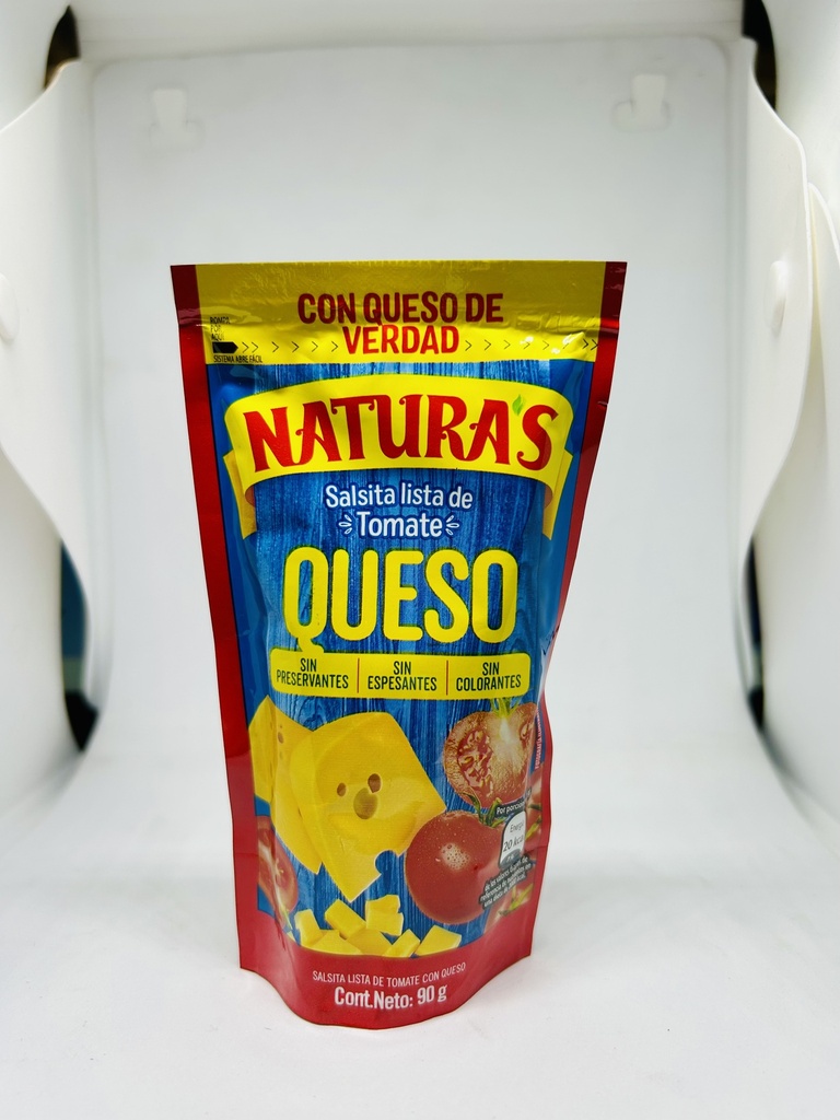 SALSITAS NATURAS QUESO 90G /12´S