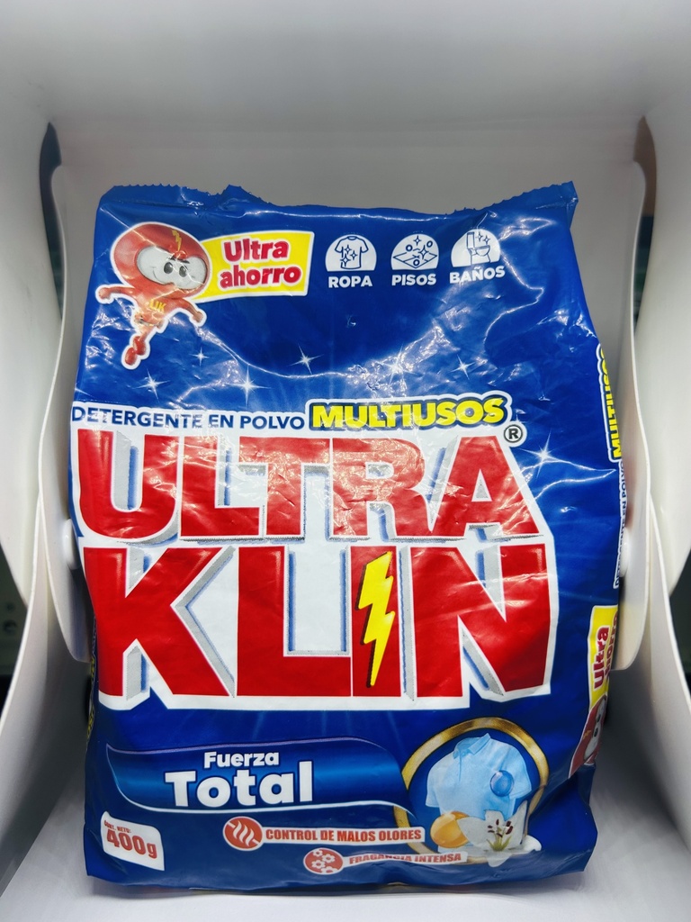 DETERGENTE ULTRA KLIN FUERZA TOTAL 400G