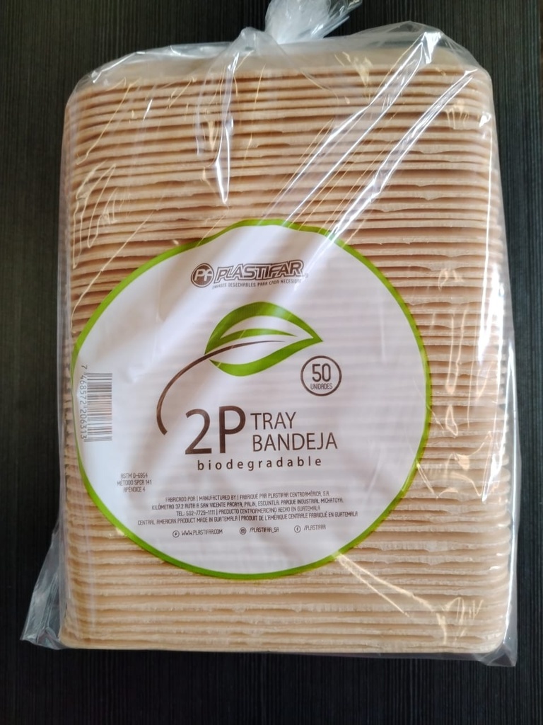 BANDEJA BIO 2P PLASTIFAR 50 ´S