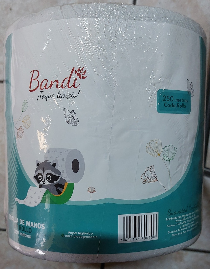TOALLA DE MANOS BANDI 250MT