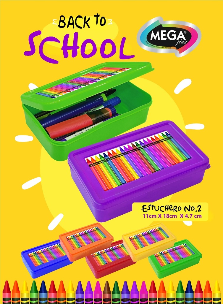 ESTUCHE CRAYON COLORES VARIADOS