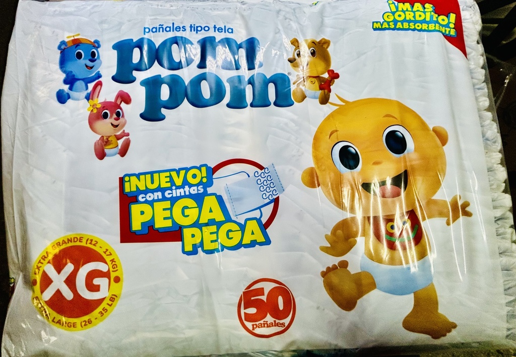 PAÑAL POM POM XG/50´S