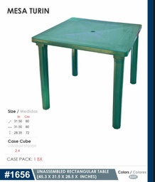 [MESATURIN] MESA CUADRADA TURIN /CAFE MADERA